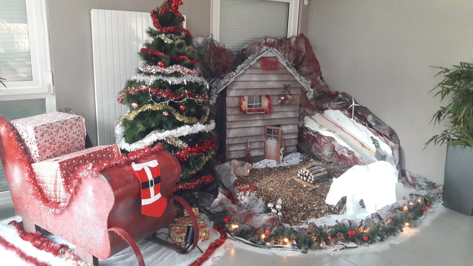 Décorations de Noël au collège Collège PS de Laplace